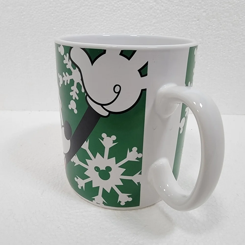 Set of 2 Disney Galerie Huge Mickey & Minnie Mouse Christmas Coffee Mugs - Picture 10 of 16